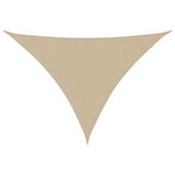 Voile de parasol tissu oxford triangulaire 3,5x3,5x4,9 m beige