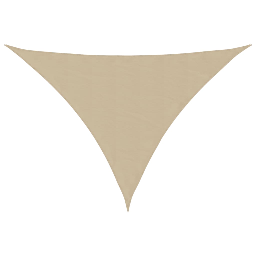 Voile de parasol tissu oxford triangulaire 4x4x5,8 m beige