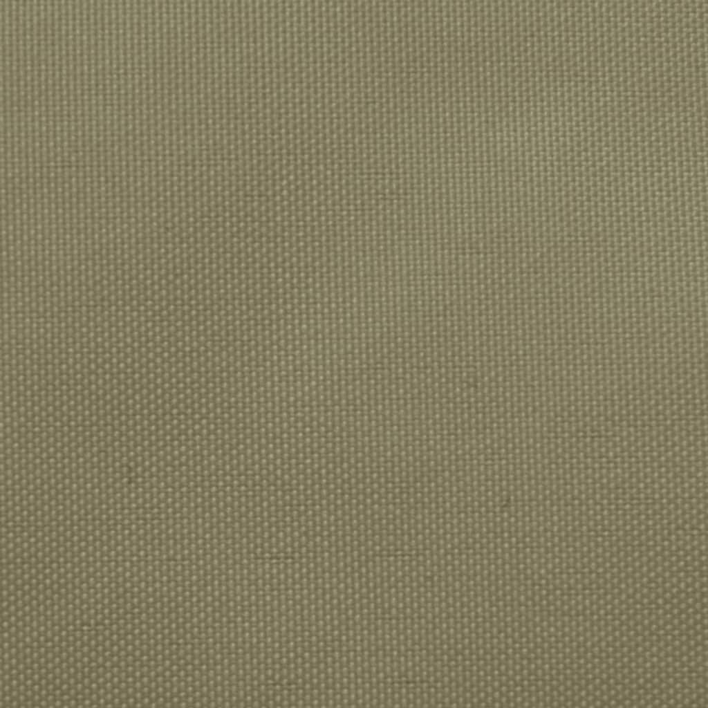 Voile de parasol Tissu Oxford trapèze 4/5x4 m Beige