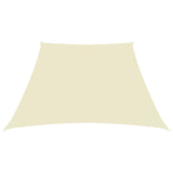 Voile de parasol Tissu Oxford trapèze 3/4x3 m Crème