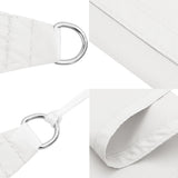 Voile de parasol tissu oxford carré 3x3 m blanc