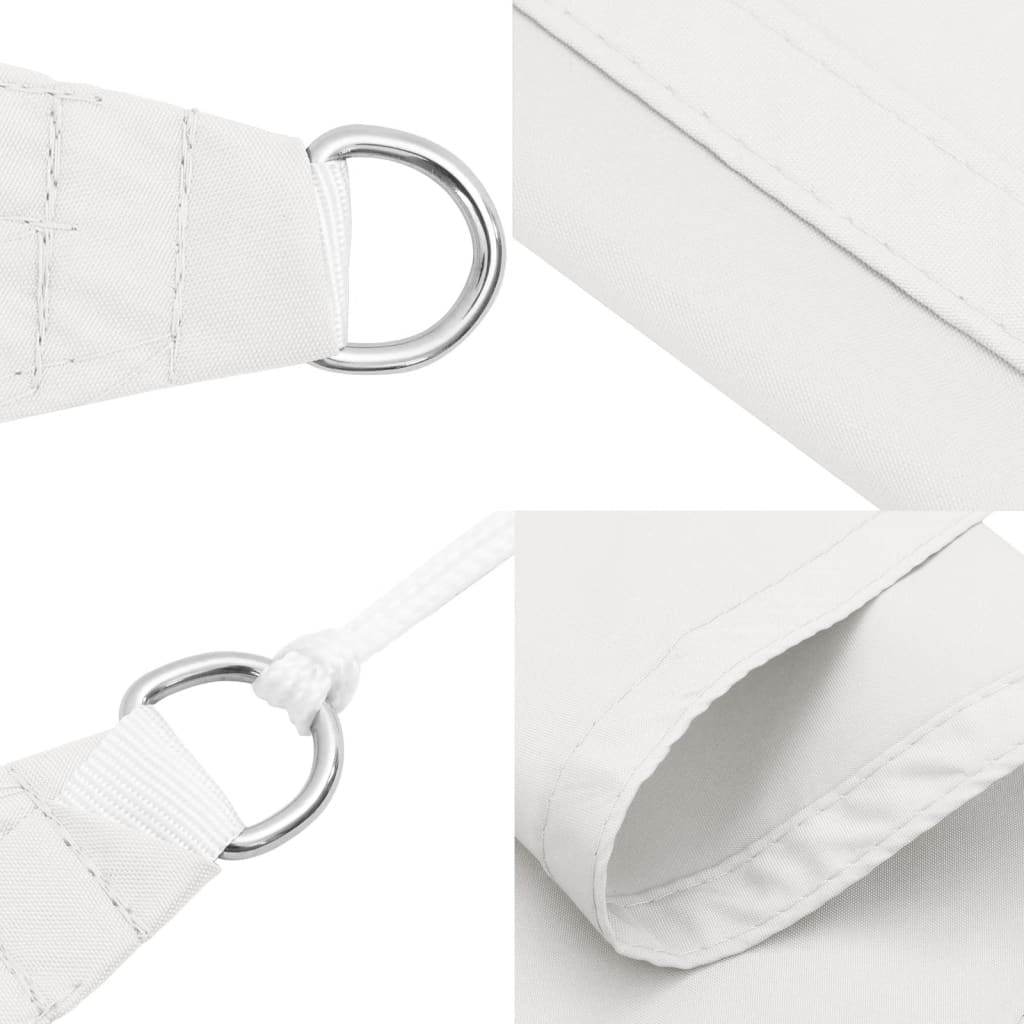 Voile de parasol Tissu Oxford carré 3,6x3,6 m Blanc