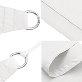 Voile de parasol Tissu Oxford carré 3,6x3,6 m Blanc