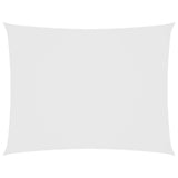 Voile de parasol tissu oxford rectangulaire 2,5x4 m blanc