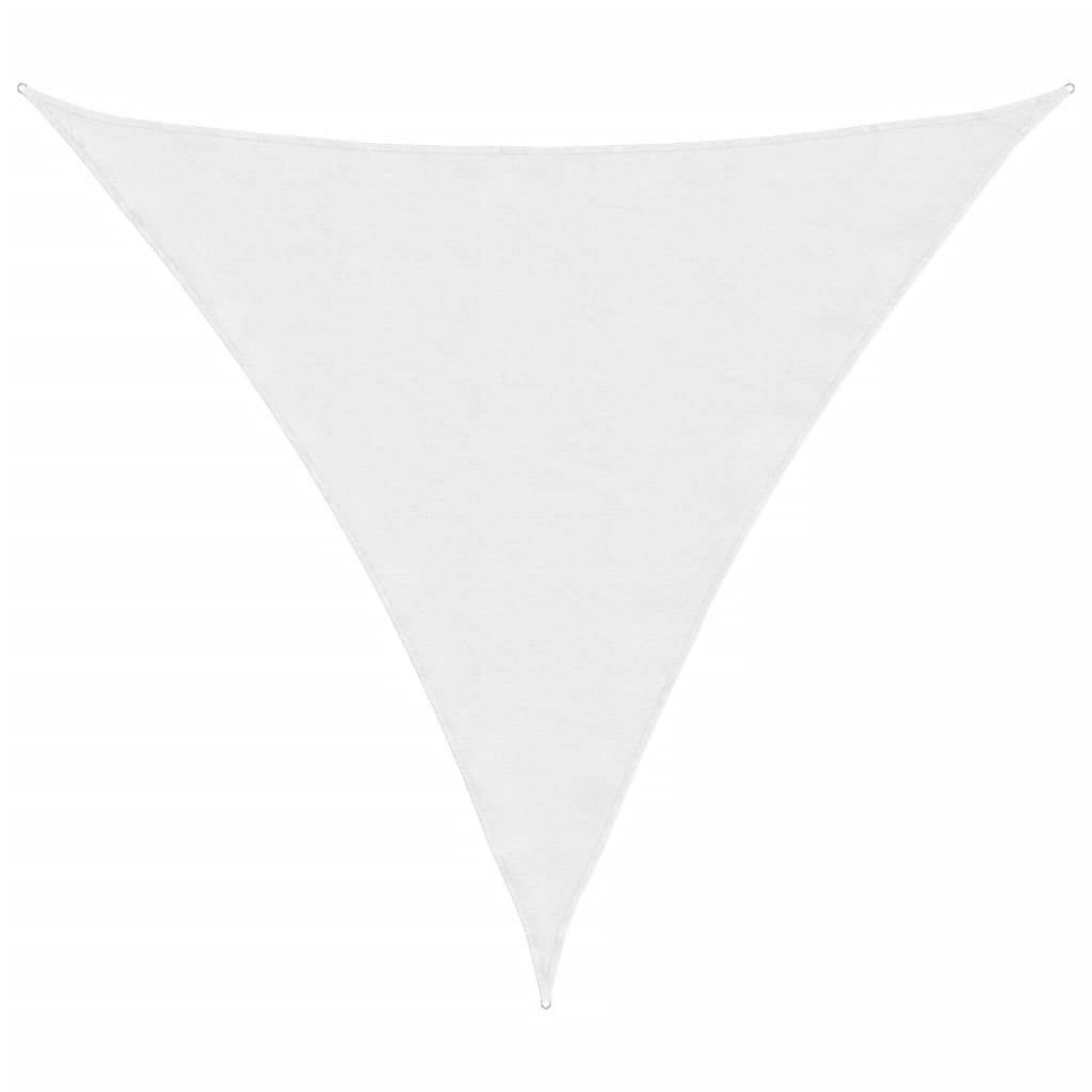 Voile de parasol tissu oxford triangulaire 3,6x3,6x3,6 m blanc