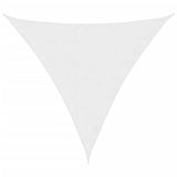 Voile de parasol tissu oxford triangulaire 3,6x3,6x3,6 m blanc