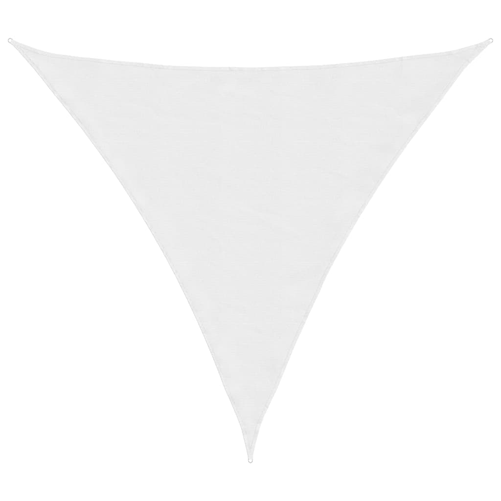 Voile de parasol tissu oxford triangulaire 4x4x4 m blanc