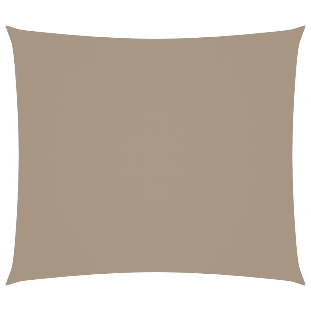 Voile de parasol tissu oxford rectangulaire 2x2,5 m taupe