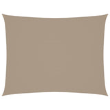 Voile de parasol Tissu Oxford rectangulaire 2x3,5 m Taupe