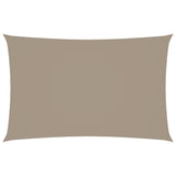 Voile de parasol tissu oxford rectangulaire 2x5 m taupe