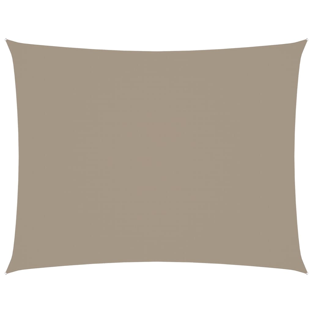 Voile de parasol tissu oxford rectangulaire 2,5x3,5 m taupe