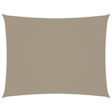 Voile de parasol tissu oxford rectangulaire 2,5x3,5 m taupe