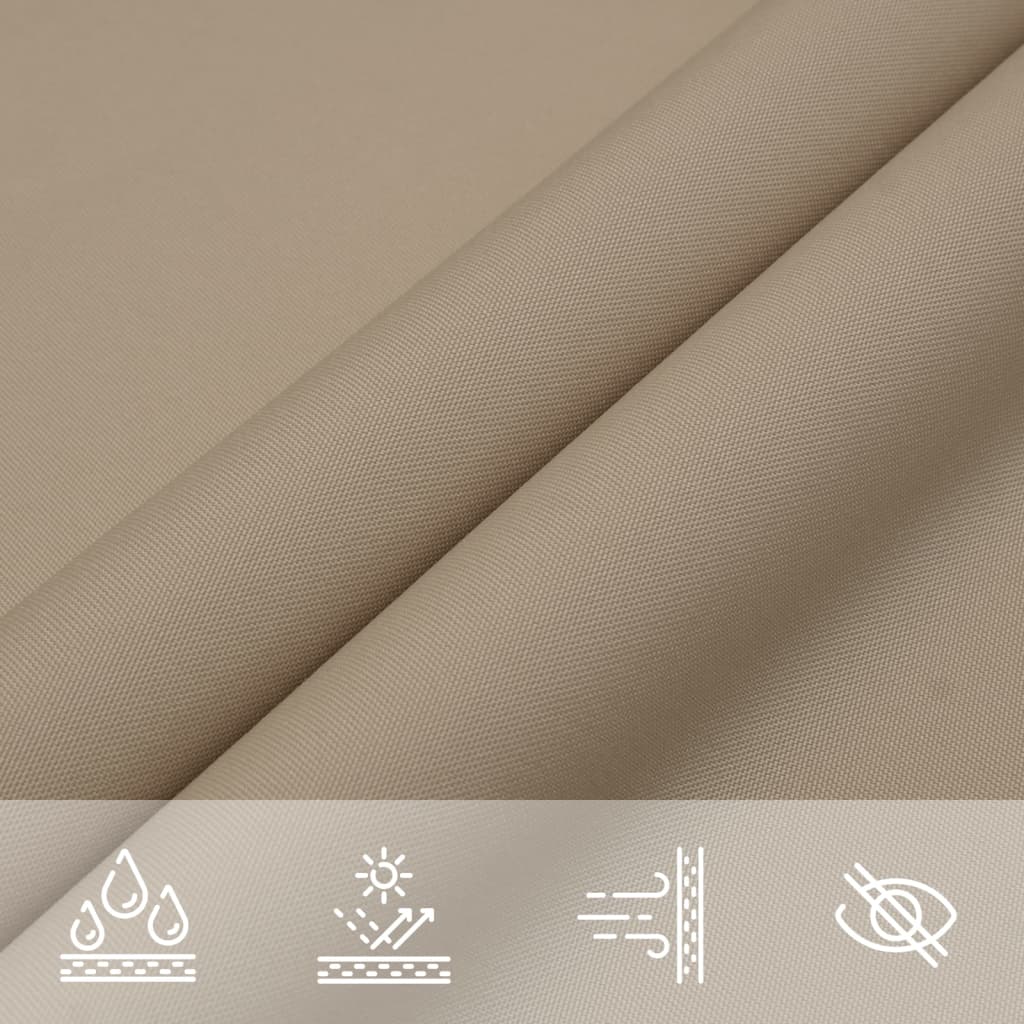 Voile de parasol tissu oxford rectangulaire 2,5x3,5 m taupe