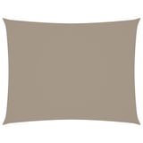 Voile de parasol tissu oxford rectangulaire 3x4 m taupe