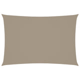 Voile de parasol tissu oxford rectangulaire 3x5 m taupe