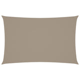 Voile de parasol tissu oxford rectangulaire 5x8 m taupe