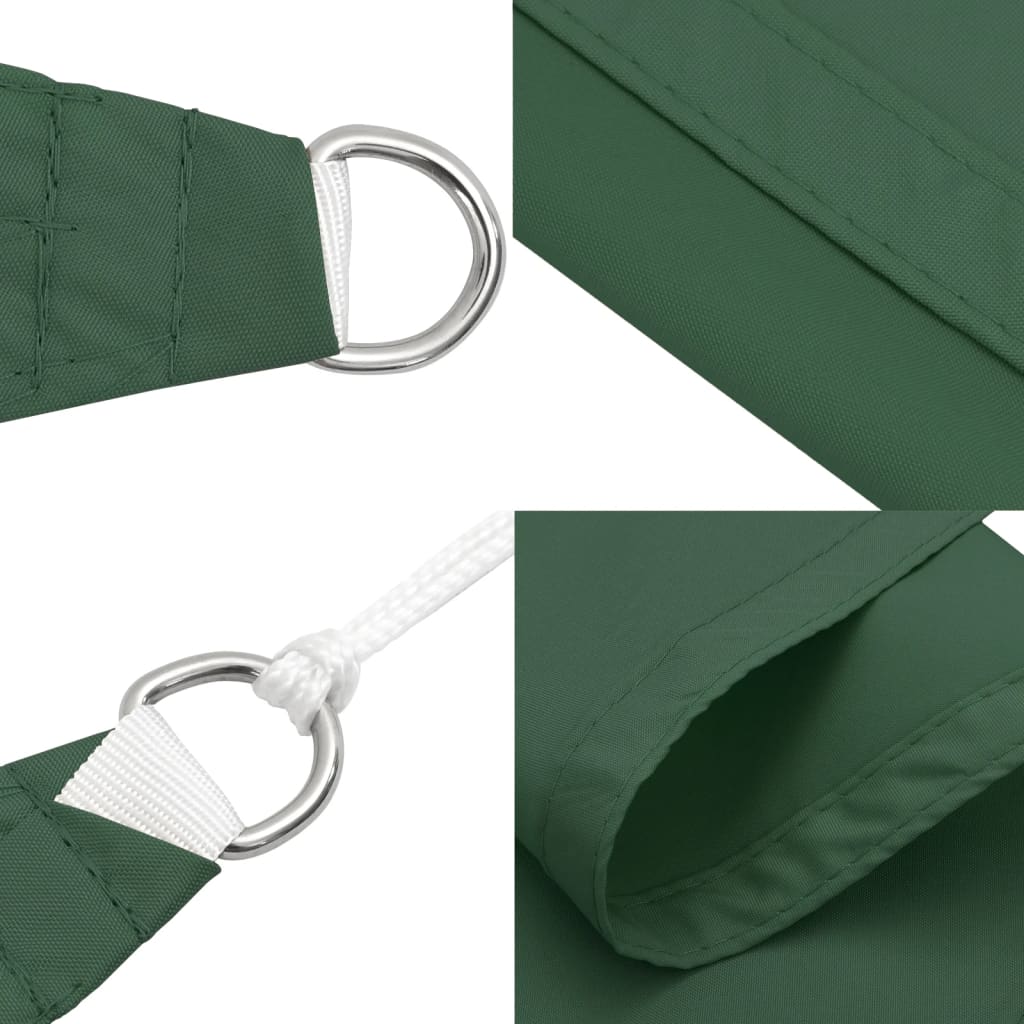 Voile de parasol tissu oxford carré 4,5x4,5 m vert foncé