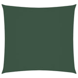 Voile de parasol tissu oxford carré 6x6 m vert foncé