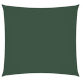 Voile de parasol tissu oxford carré 7x7 m vert foncé