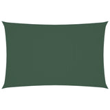 Voile de parasol tissu oxford rectangulaire 2x5 m vert foncé