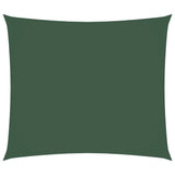 Voile de parasol tissu oxford rectangulaire 2,5x3 m vert foncé