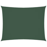 Voile de parasol tissu oxford rectangulaire 3,5x4,5m vert foncé