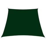 Voile de parasol Tissu Oxford trapèze 3/5x4 m Vert foncé