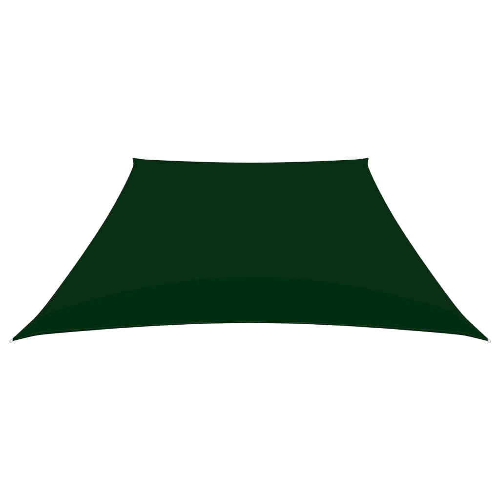 Voile de parasol Tissu Oxford trapèze 3/5x4 m Vert foncé