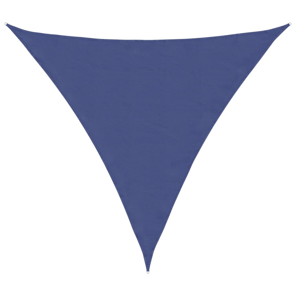 Voile de parasol tissu oxford triangulaire 4x4x4 m bleu