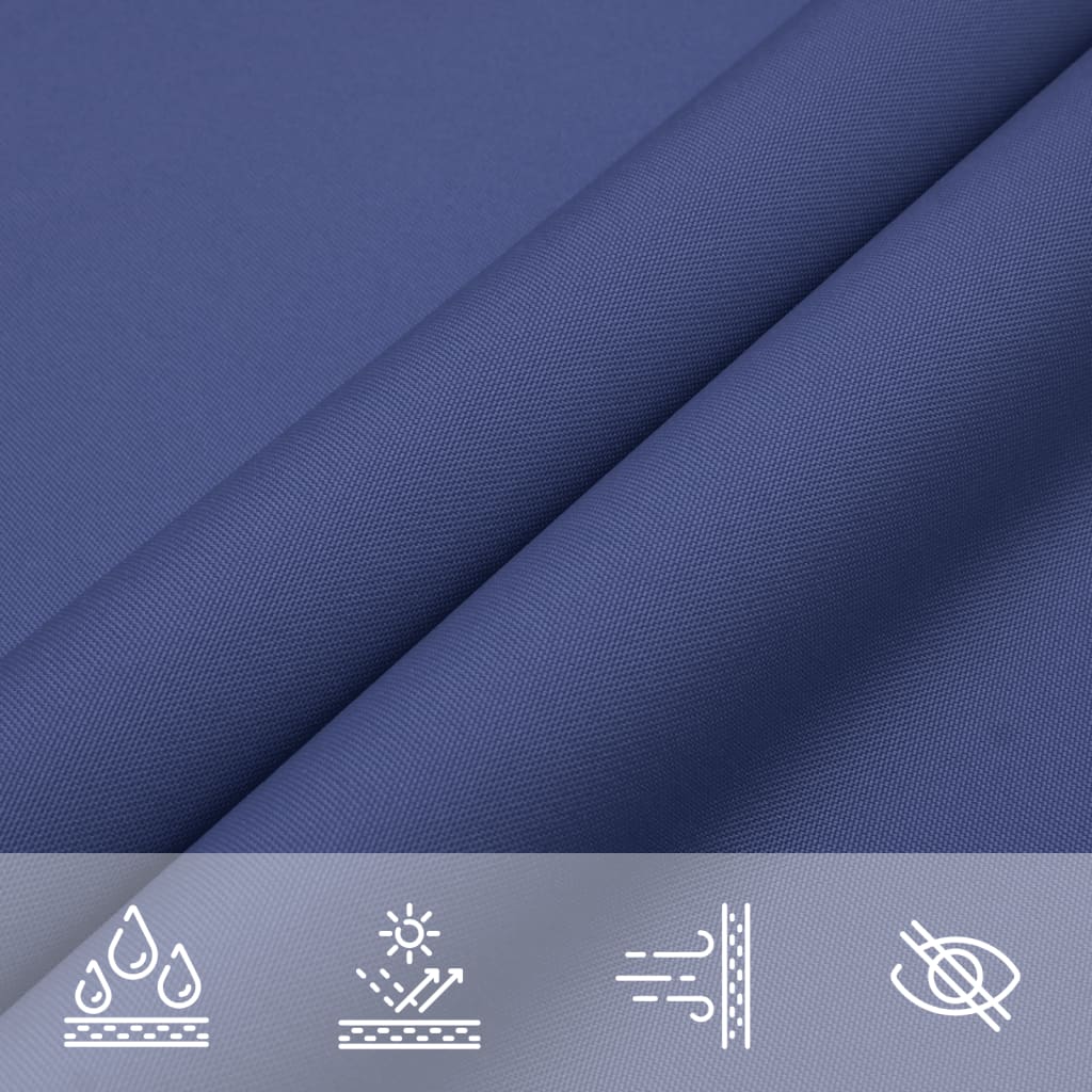 Voile de parasol tissu oxford triangulaire 4x4x4 m bleu