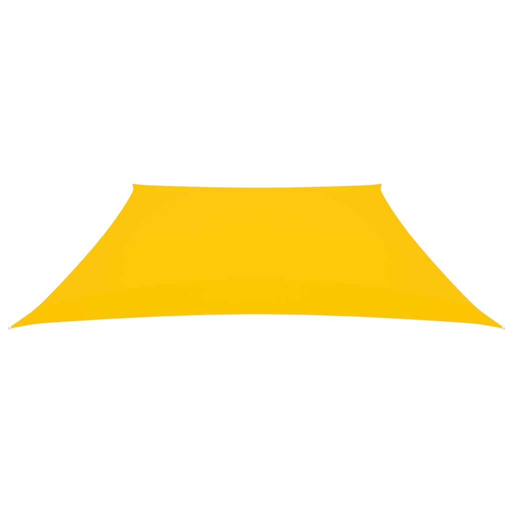 Voile de parasol Tissu Oxford trapèze 2/4x3 m Jaune