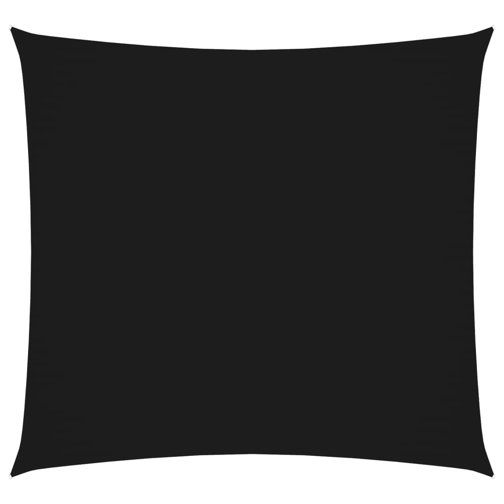 Voile de parasol tissu oxford carré 5x5 m noir