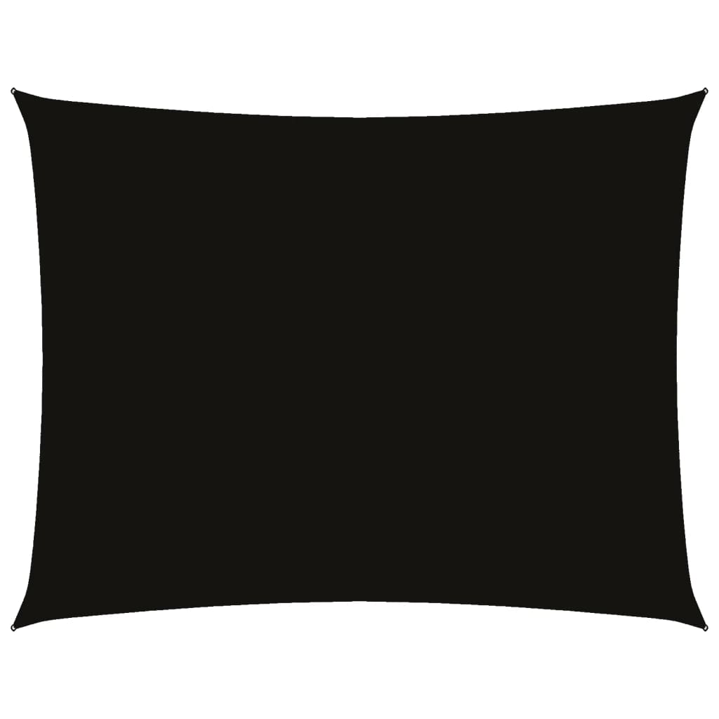 Voile de parasol tissu oxford rectangulaire 2x3,5 m noir