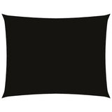 Voile de parasol tissu oxford rectangulaire 2x3,5 m noir