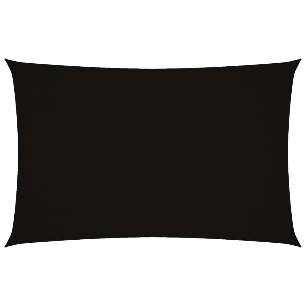 Voile de parasol tissu oxford rectangulaire 2x4,5 m noir