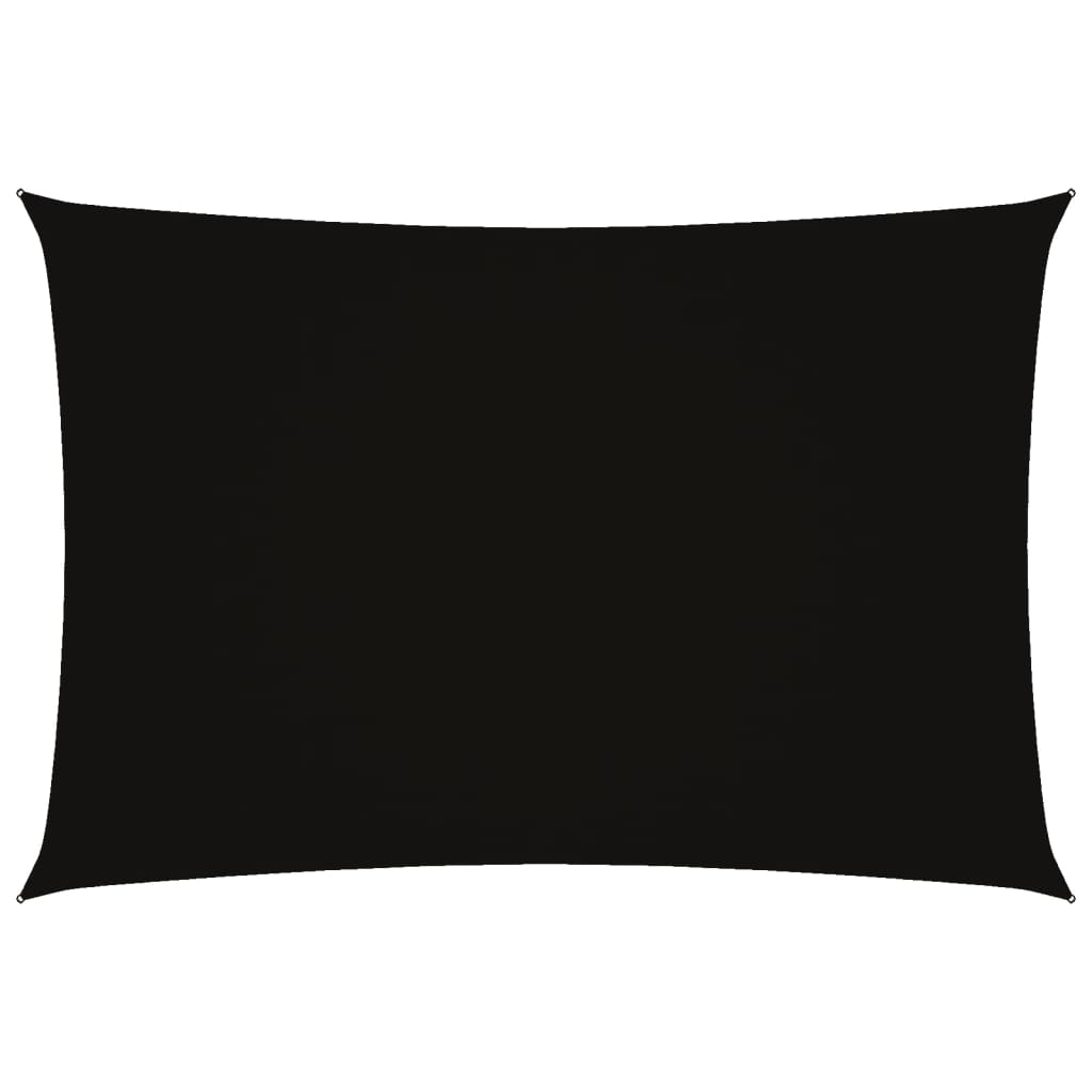 Voile de parasol tissu oxford rectangulaire 2,5x4,5 m noir