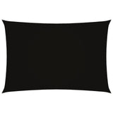 Voile de parasol tissu oxford rectangulaire 2,5x4,5 m noir