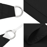 Voile de parasol tissu oxford rectangulaire 2,5x4,5 m noir