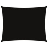 Voile de parasol tissu oxford rectangulaire 6x7 m noir