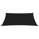 Voile de parasol Tissu Oxford trapèze 4/5x4 m Noir