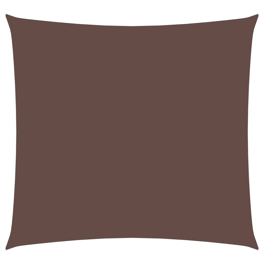 Voile de parasol tissu oxford carré 4x4 m marron