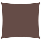 Voile de parasol tissu oxford carré 4x4 m marron