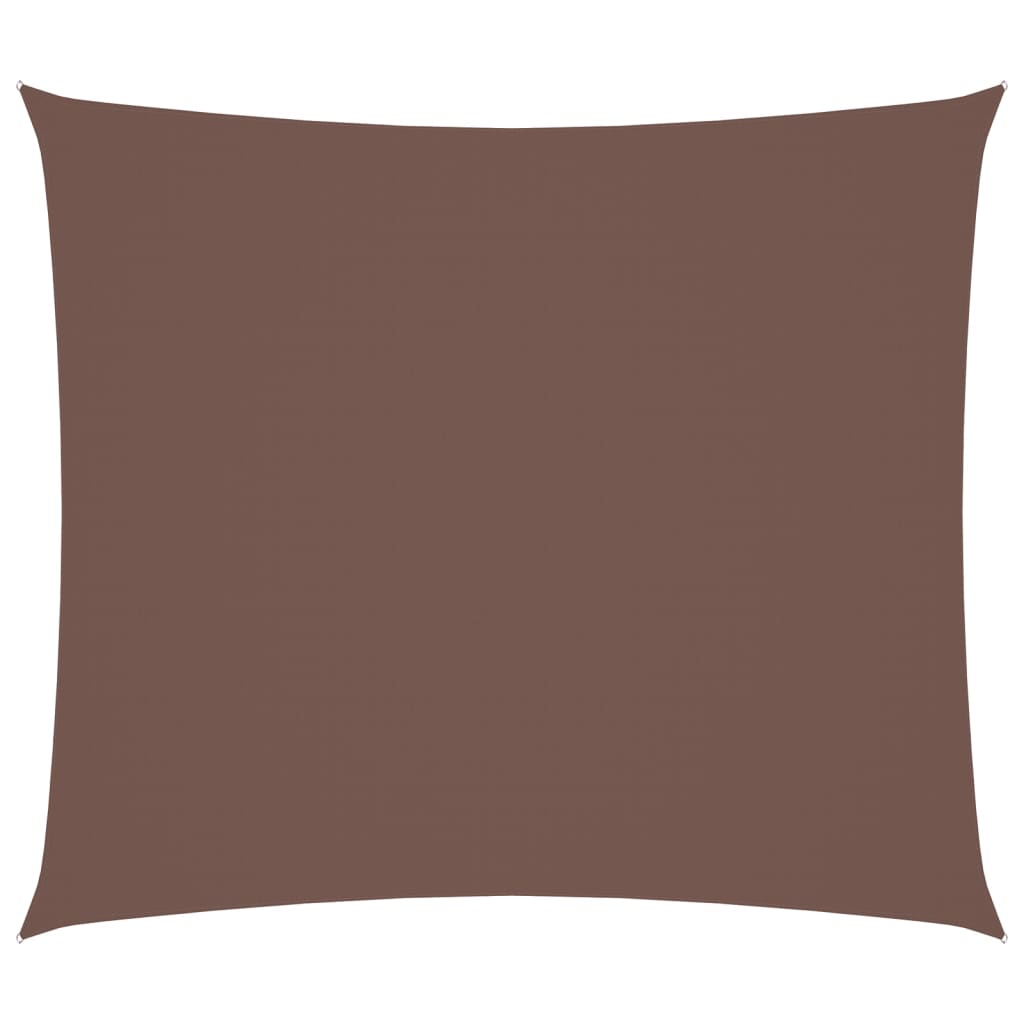 Voile de parasol tissu oxford rectangulaire 2,5x3 m marron