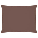 Voile de parasol tissu oxford rectangulaire 3x4 m marron