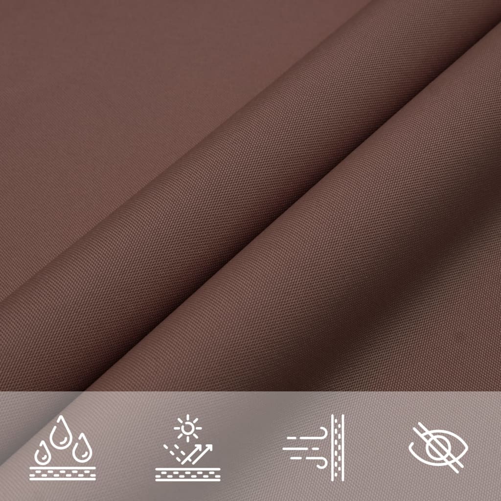 Voile de parasol tissu oxford rectangulaire 3x4 m marron