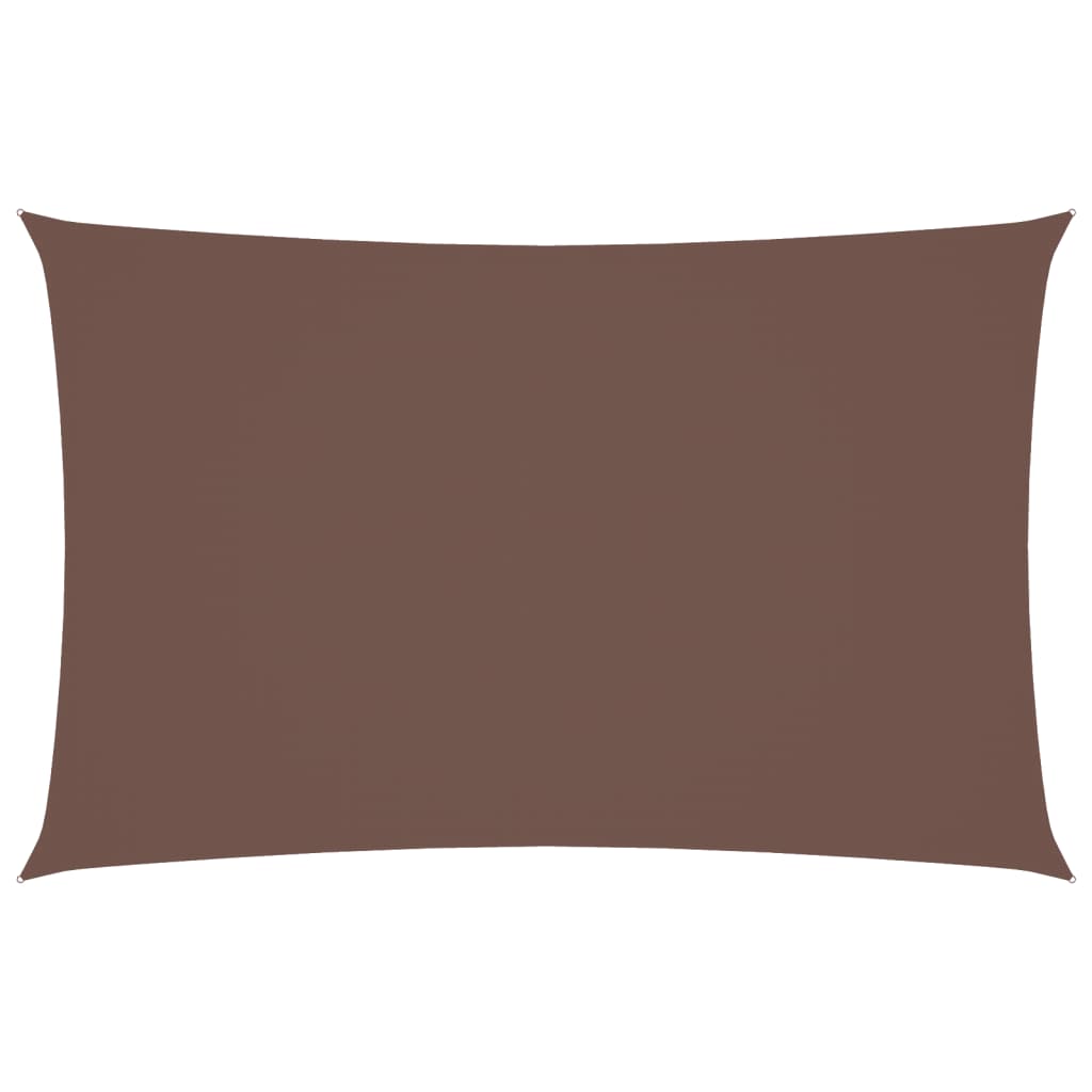 Voile de parasol tissu oxford rectangulaire 5x8 m marron