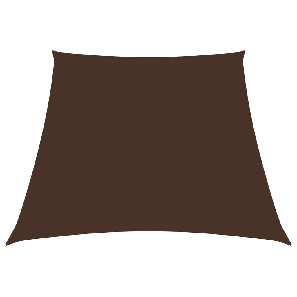 Voile de parasol Tissu Oxford trapèze 3/4x3 m Marron