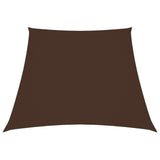 Voile de parasol Tissu Oxford trapèze 3/4x3 m Marron