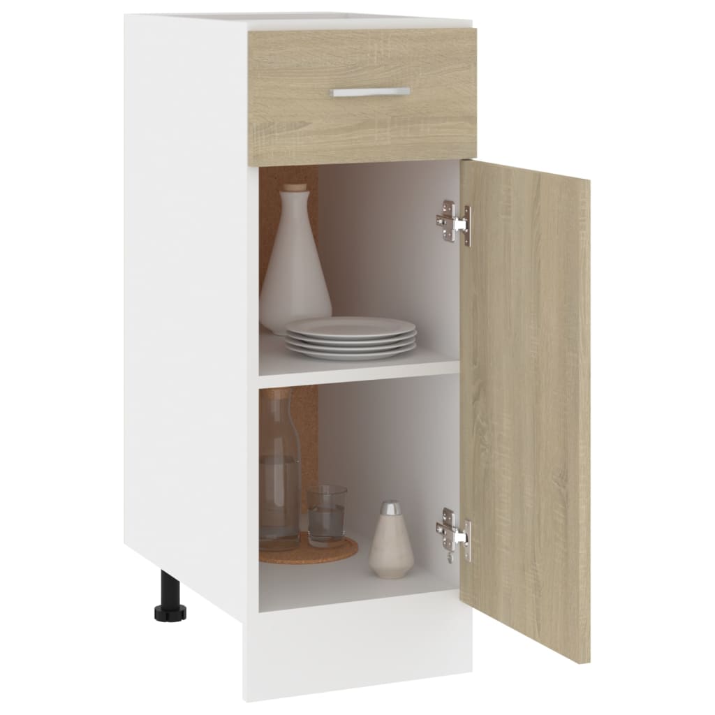 Armoire de plancher tiroir Chêne sonoma 30x46x81,5 cm Aggloméré