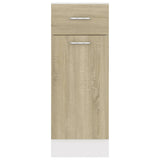 Armoire de plancher tiroir Chêne sonoma 30x46x81,5 cm Aggloméré